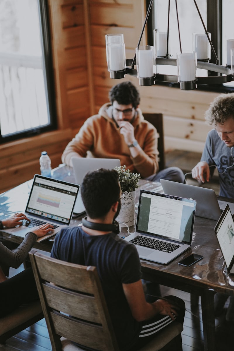 Modern Australian office with colleagues collaborating
