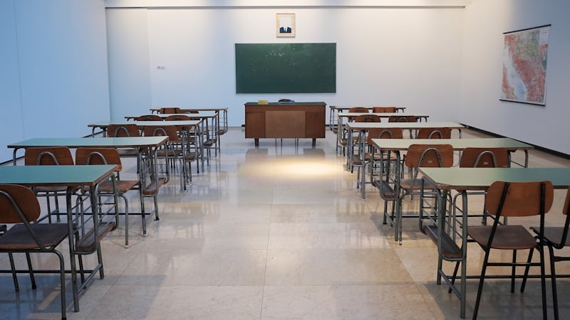 Schoolchildren in a classroom